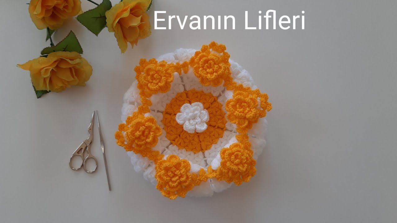 Ervanın Lifleri  -  Sabunluk lif modeli - çiçekli lif modeli