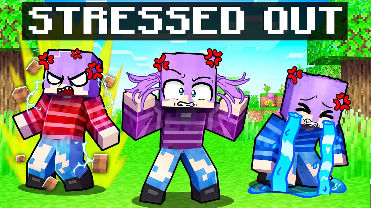 Friend is STRESSED in Minecraft!