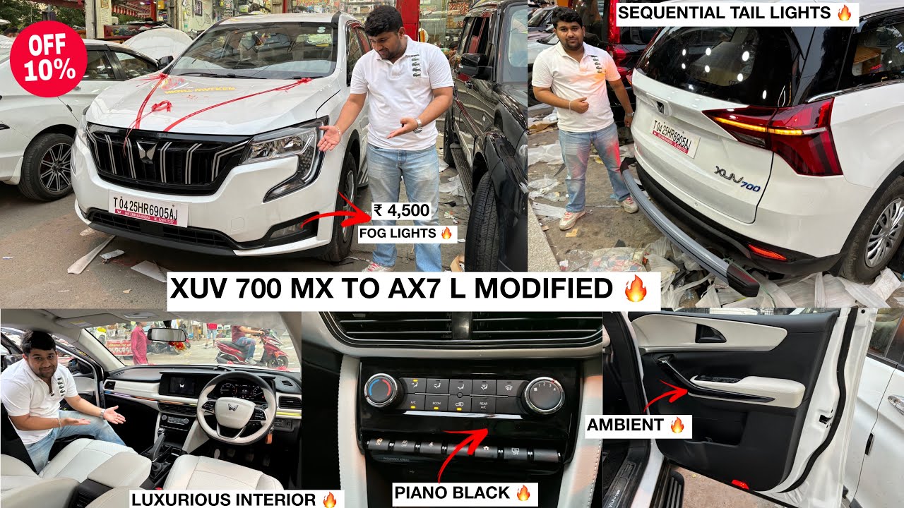 xuv700 MX Modified ✅xuv700 modified✅xuv700 accessories✅xuv700 mx modified to ax
