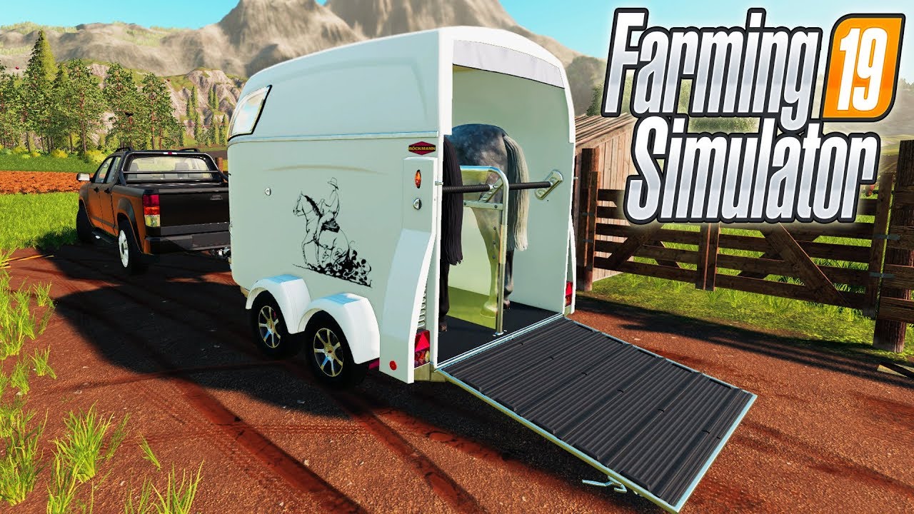 ПЕРЕВОЗКА ЛОШАДЕЙ В FARMING SIMULATOR 19