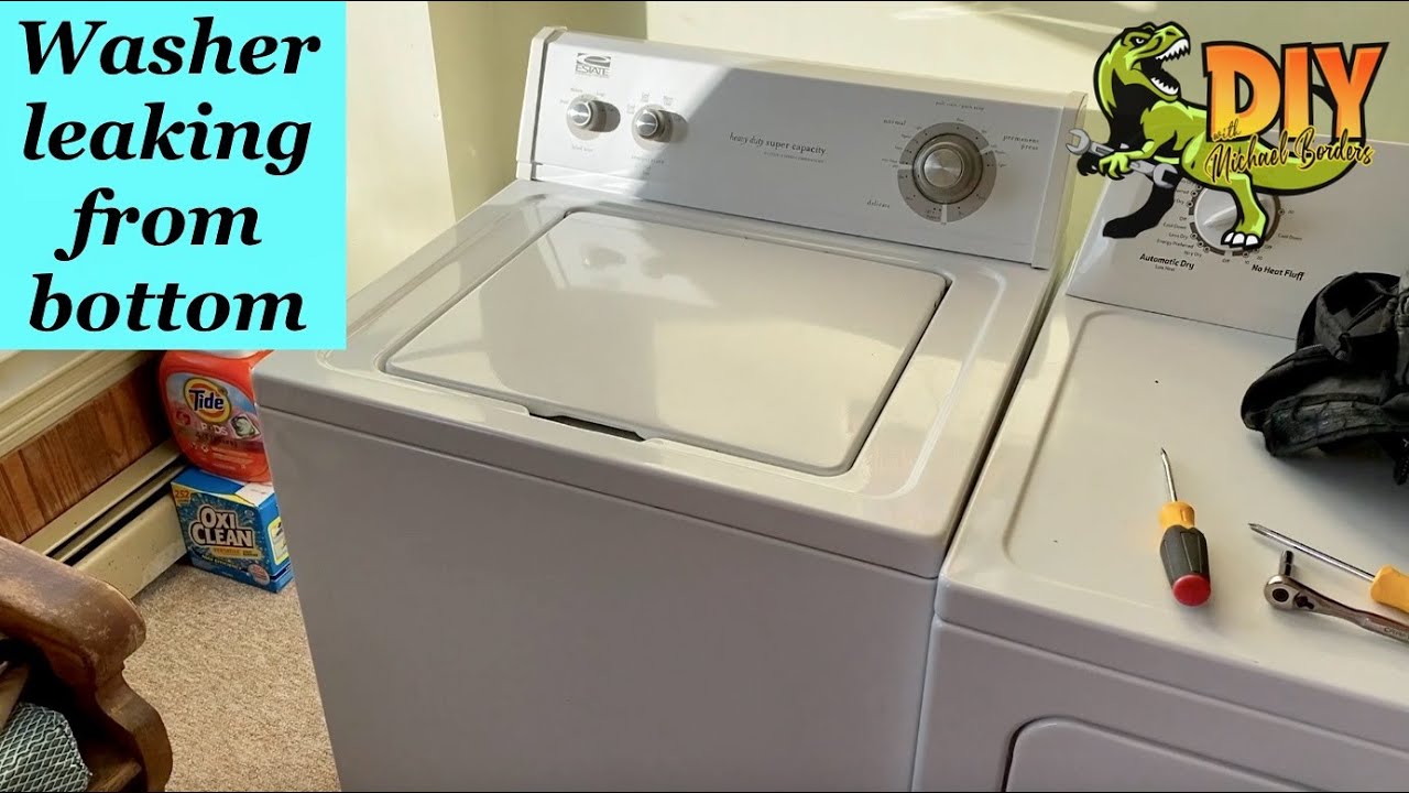 Replace top load washer Drain Hose - Leaking from below