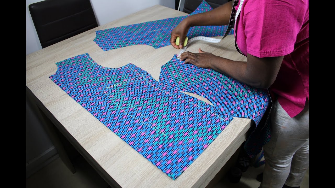 Transfert du patron de corsage de base sur du tissu | Couture Ma Passion