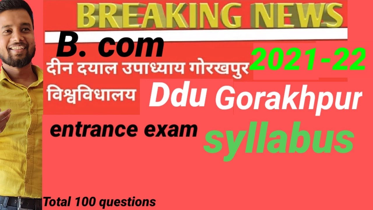 #ddusyllabus!!dddentranceexam!!B.com entrance exam syllabus 2021-22!!