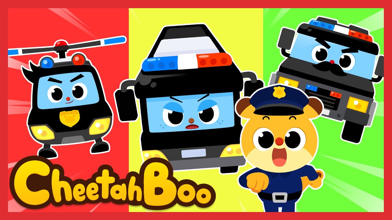 🚨Aku super police!🚨| Lagu anak mobil polisi| Lagu Anak | #Cheetahboo