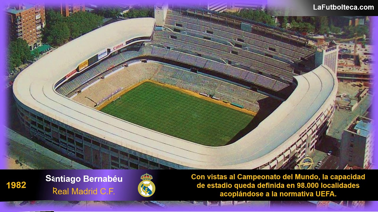 Evolución del Estadio Santiago Bernabéu