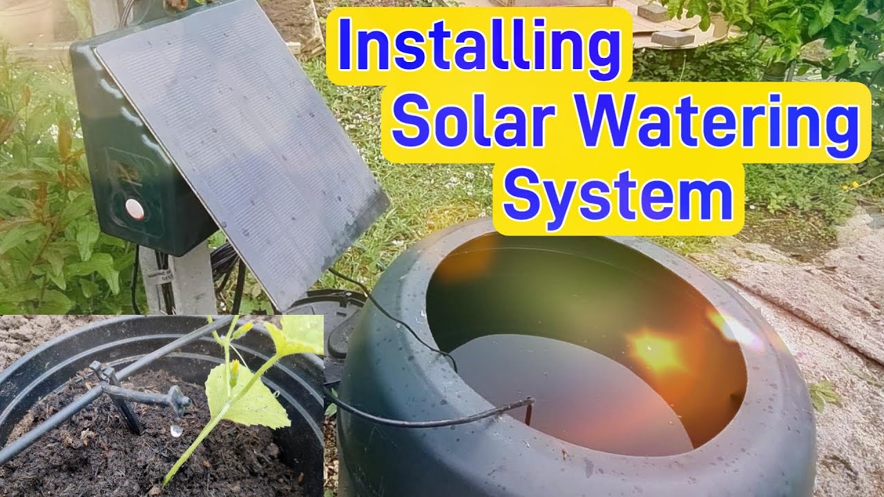 How to install and setup a Solar Powered Watering system in your greenhouse at the allotment