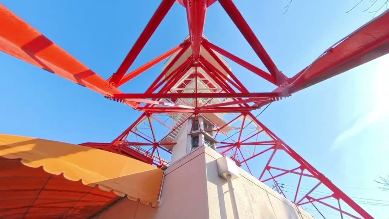 宇都宮市八幡山公園アドベンチャーブリッジ　宇都宮タワー