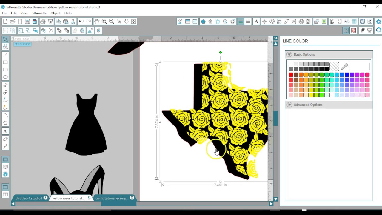 Creating Patterns into Shapes in Silhouette Studio V3.657 (Business Edition)