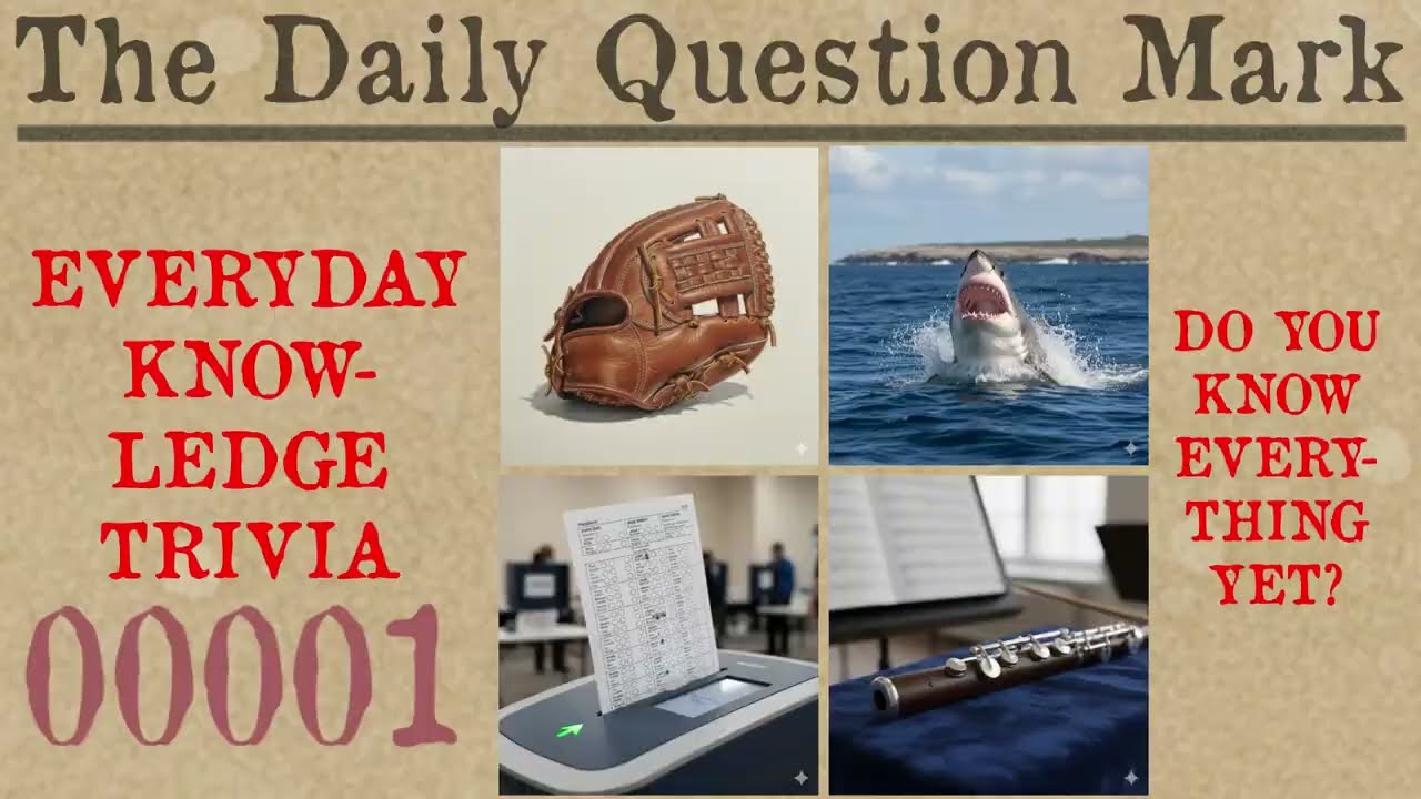 Everyday Knowledge #1; 20 Mixed Difficulty General Trivia Questions; Do You Know Everything Yet?