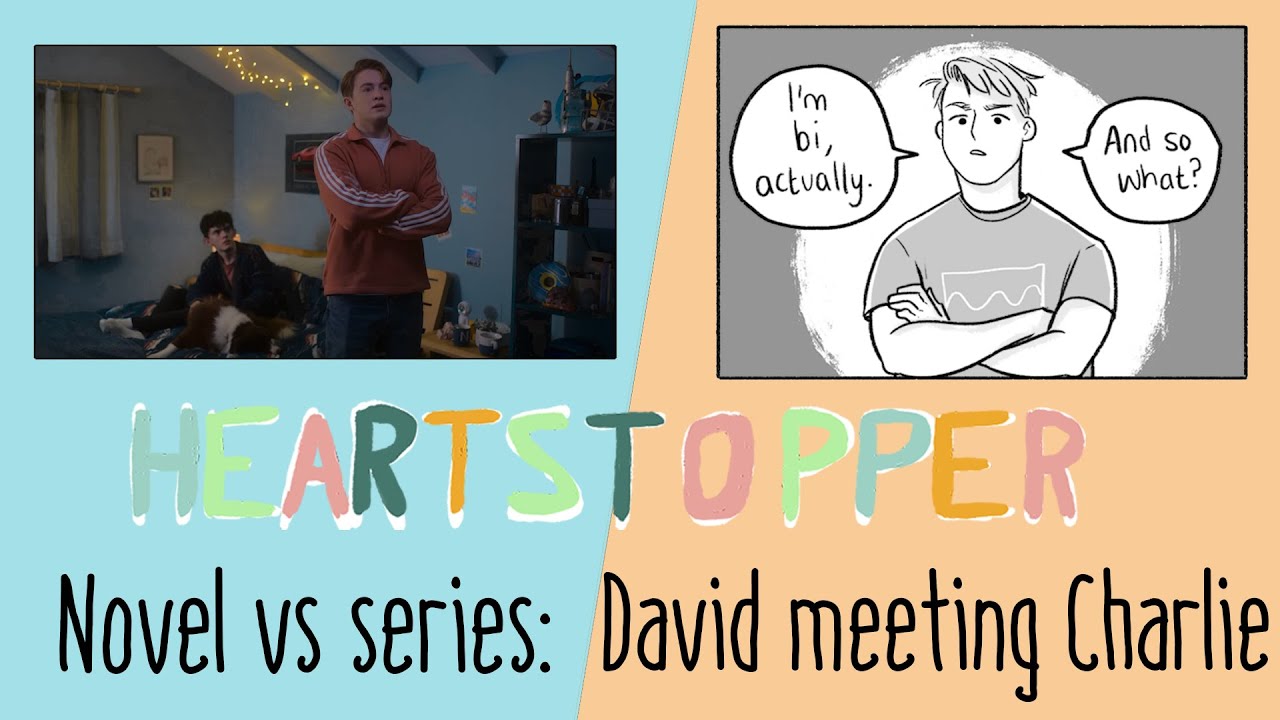 David meeting Charlie/Nick & David fight - Heartstopper season 2 - Comparing graphic novel & series