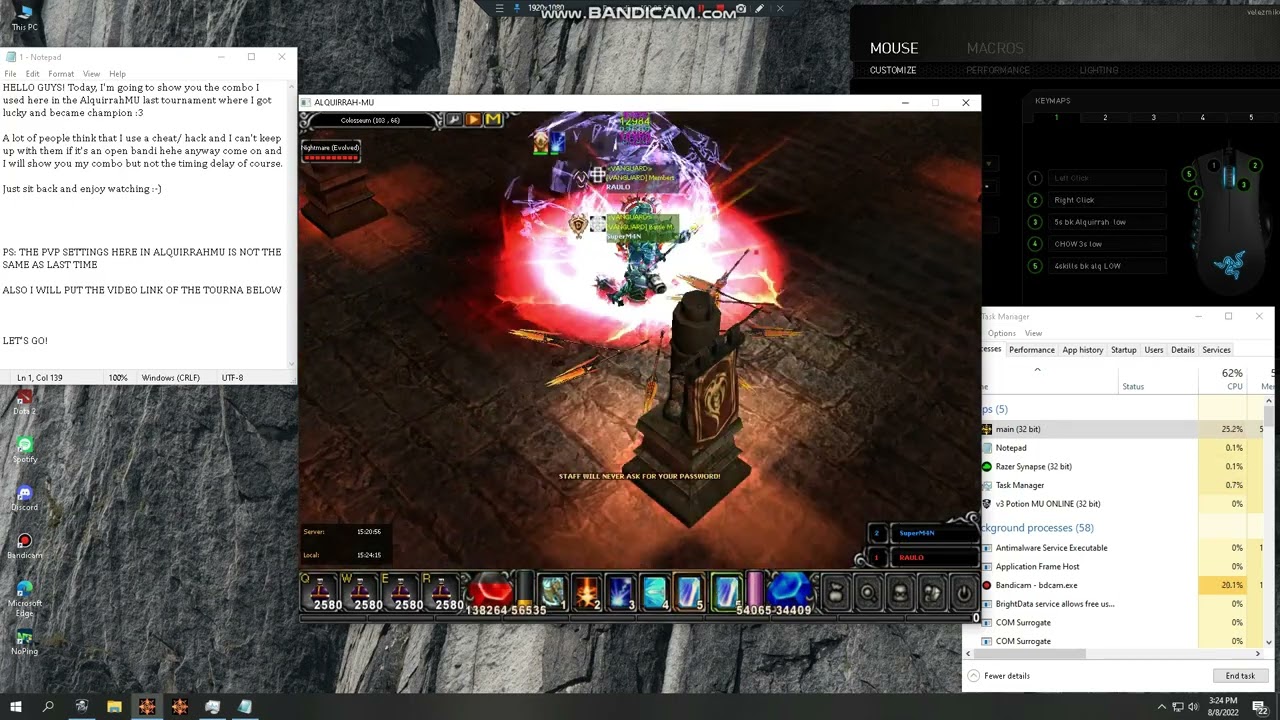 AlquirrahMU Razer Synapse SuperM4N Combo+PVP