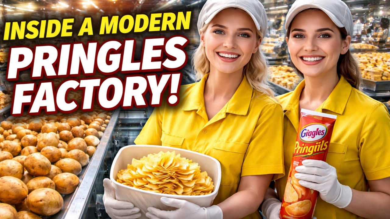 Inside a Modern Potato Chip Factory 🍟 From Whole Potatoes to Perfectly Stacked Chips #satisfying
