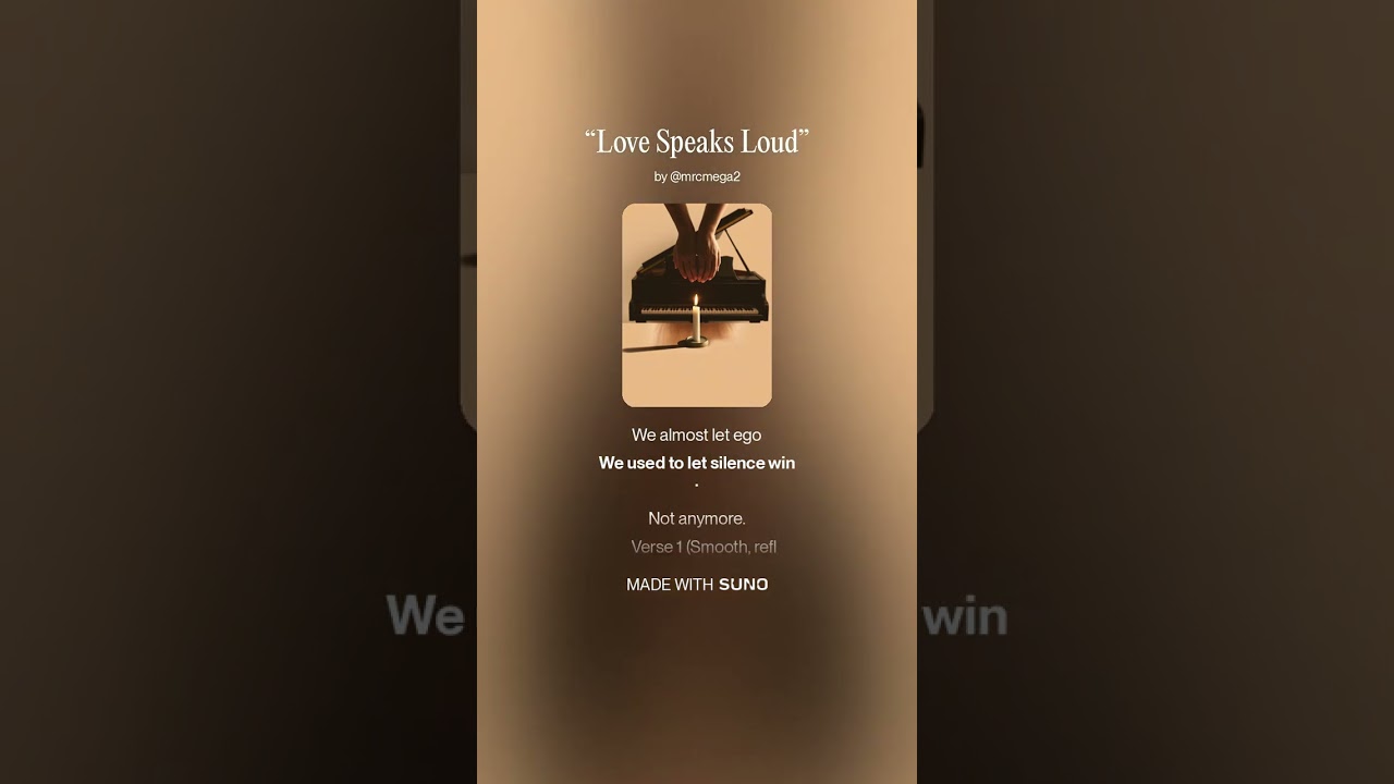 “Love Speaks Loud”  mega fun mp4