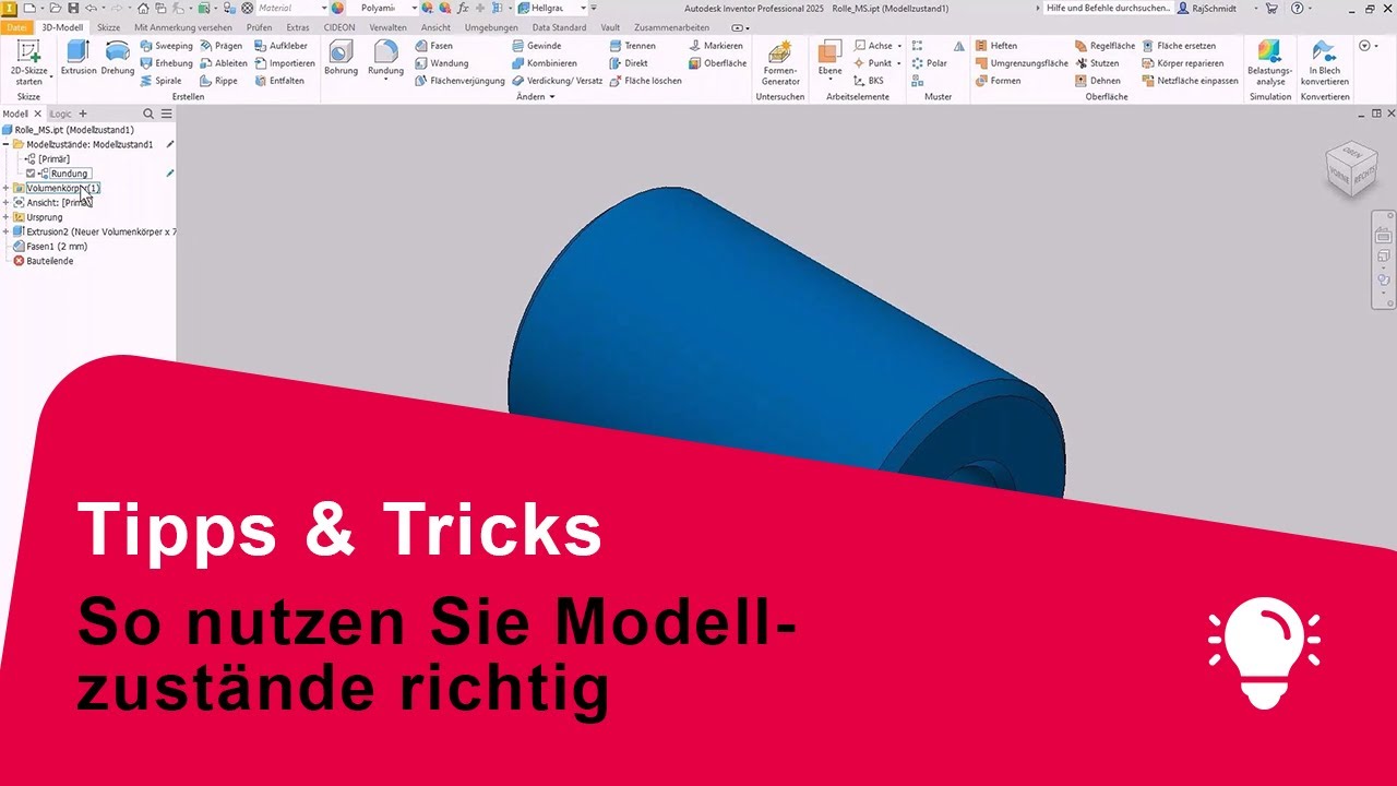 Inventor Modellzustände erklärt: Variantenkonstruktion effizient & einfach umsetzen