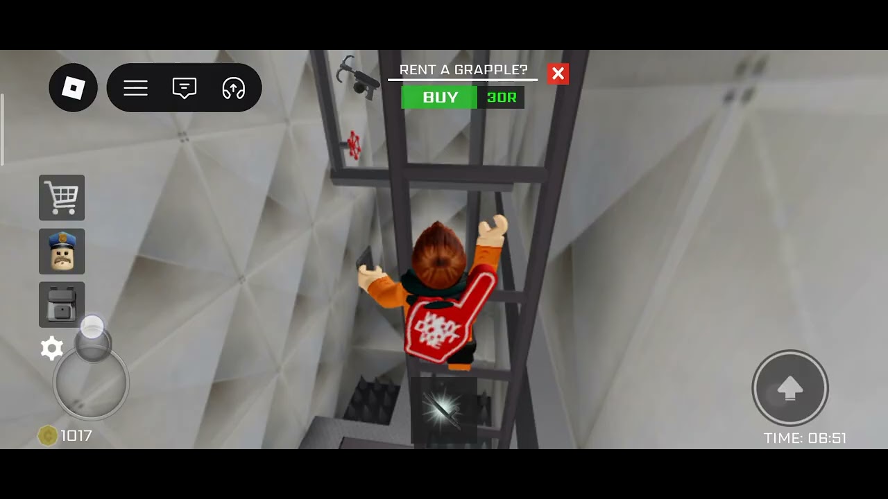 I'm playing Barry prison in roblox