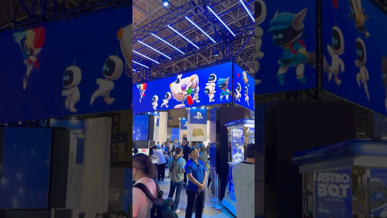 Astro Bot screen at Tokyo Game Show 2024! #TGS2024 #astrobot #PlayStation #PS5