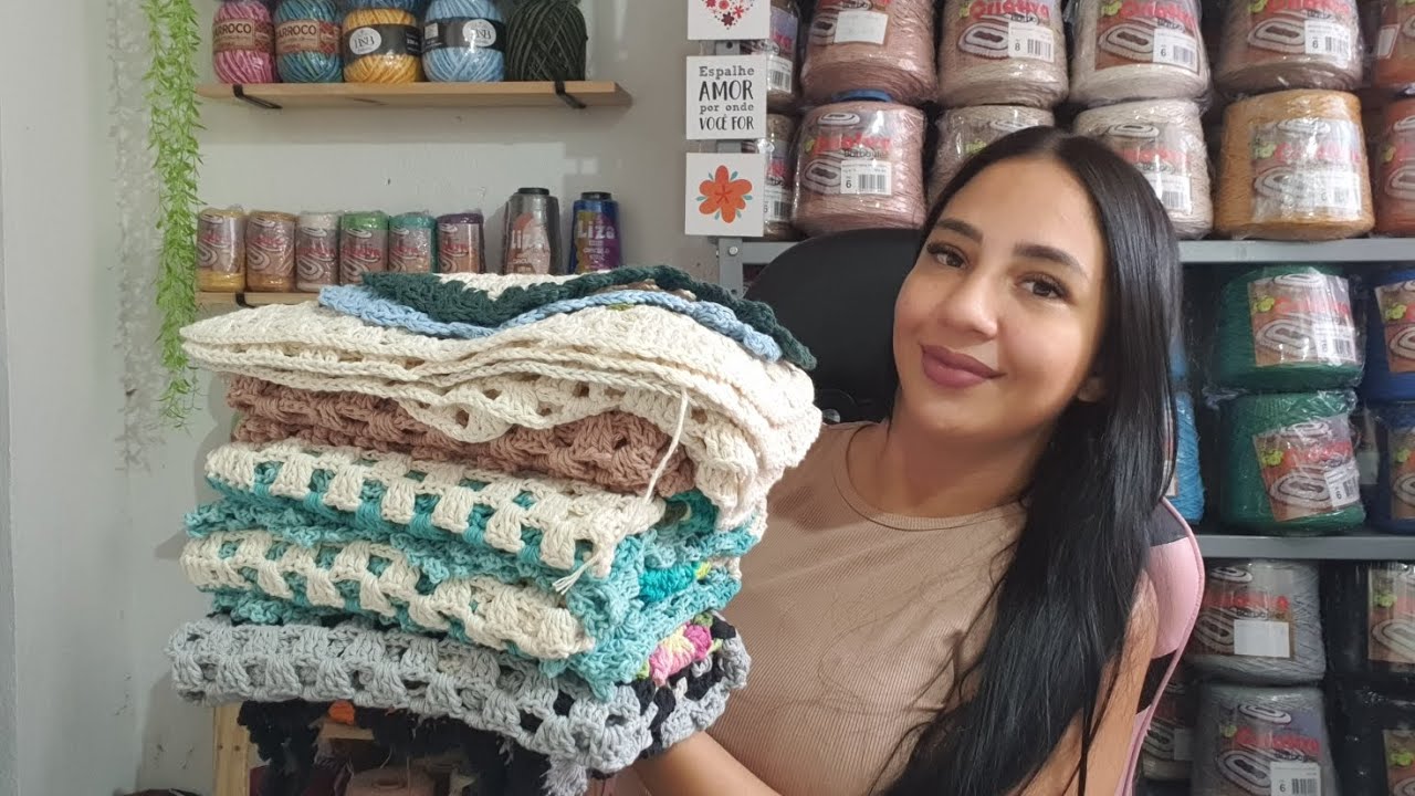 VLOG DE TODA MINHA SEMANA TRABALHANDO COM CROCHÊ #crochet 