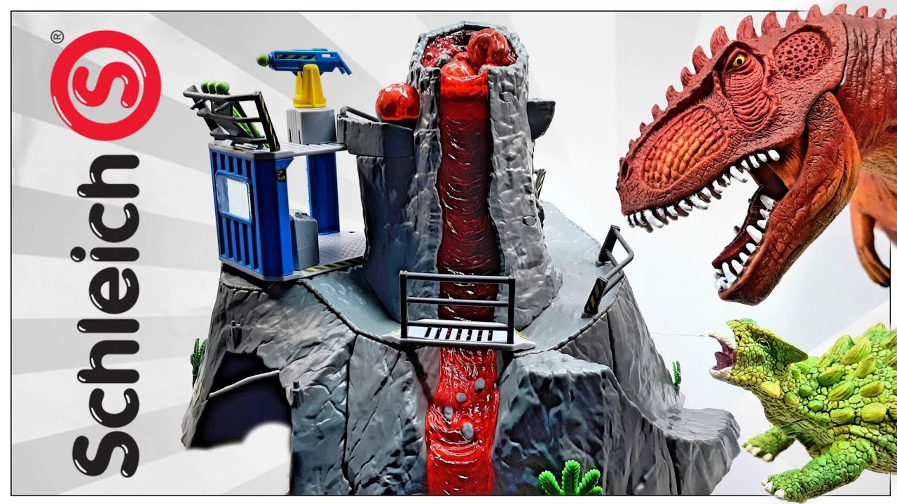 2021 Schleich Volcano Expedition Base Camp Review!!! New  Giganotosaurus & Ankylosaurus variants!!!