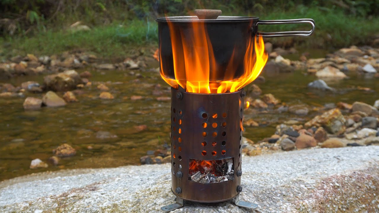 How to Make a DIY Hobo Stove Smokeless Fire Pit Using Stainless Steel! No Electricity, No Gas Needed