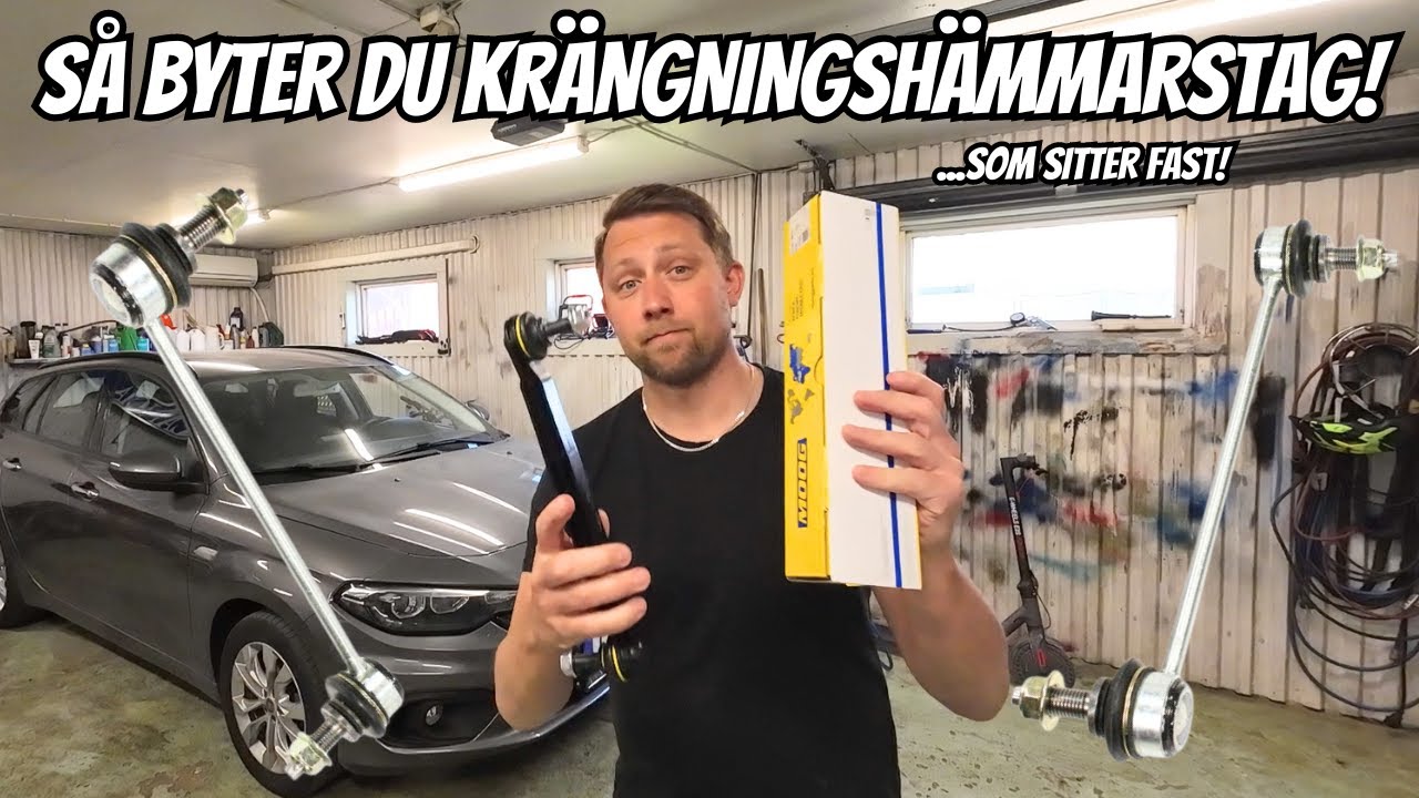 SÅ BYTER DU KRÄNGNINGSHÄMMARSTAG! (stabilisatorstag/klapperstag)🔧🔩