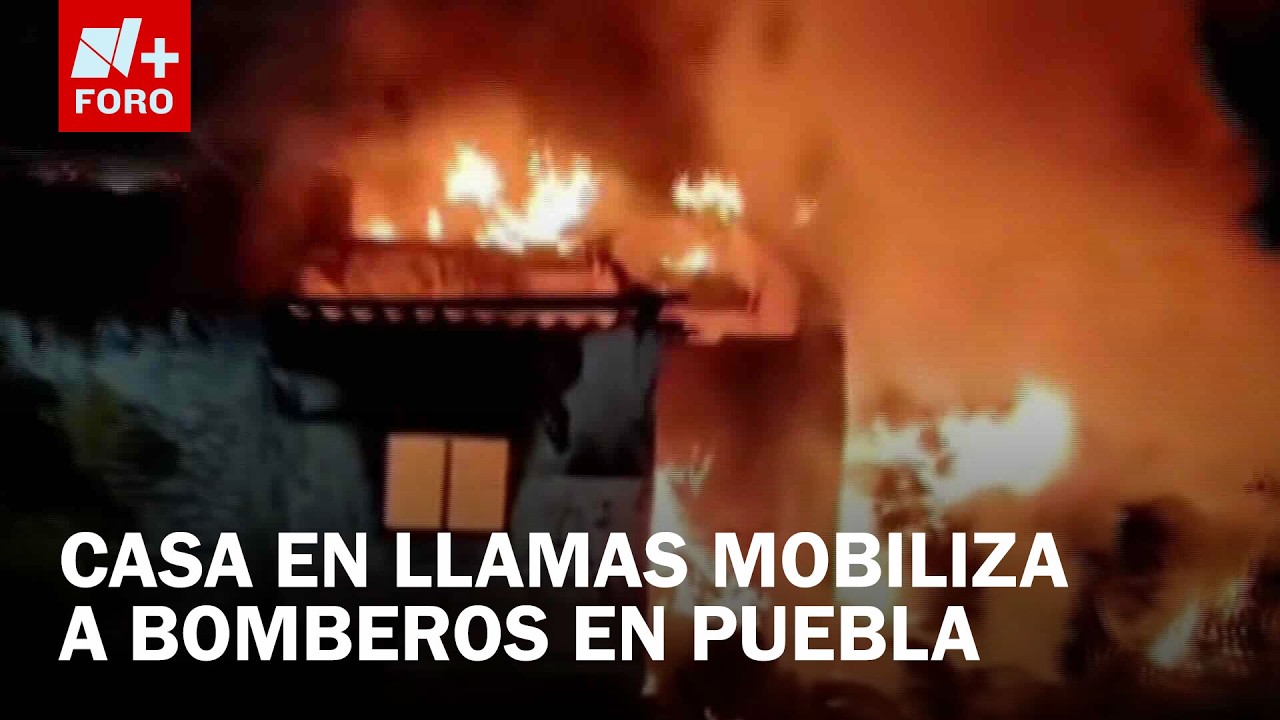 Incendio consume vivienda en la colonia El Cerrito, Puebla - Las Noticias