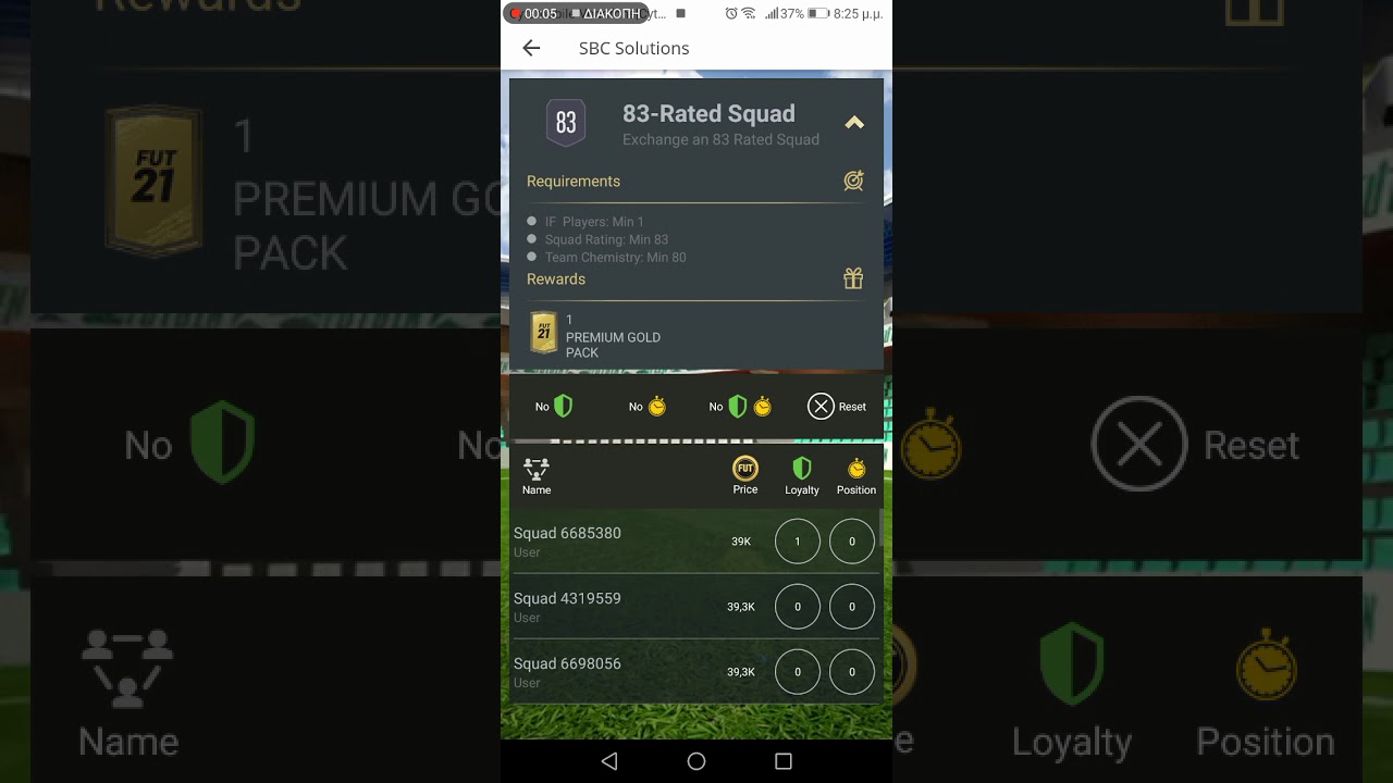 Base or Mid Icon Upgrade SBC Solution - FIFA 21