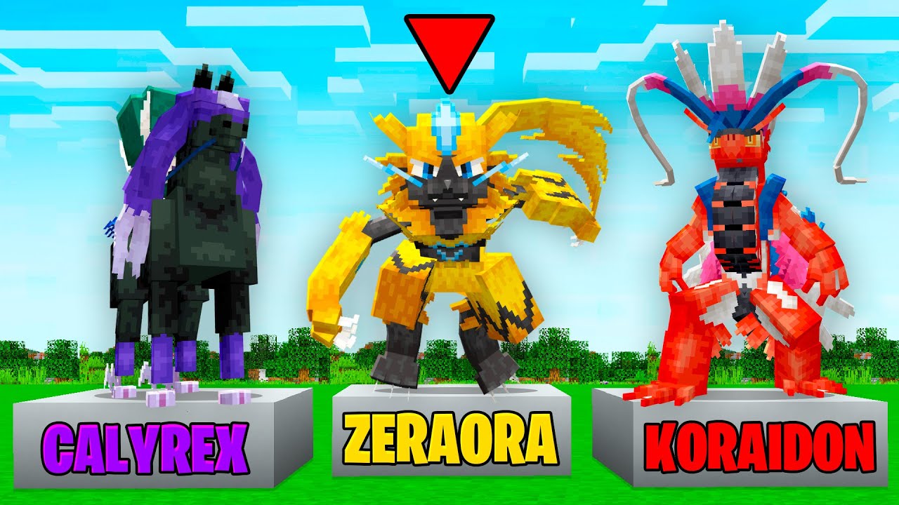 ESCOLHA SEU POKÉMON INICIAL LENDÁRIO NO MINECRAFT COBBLEMON!