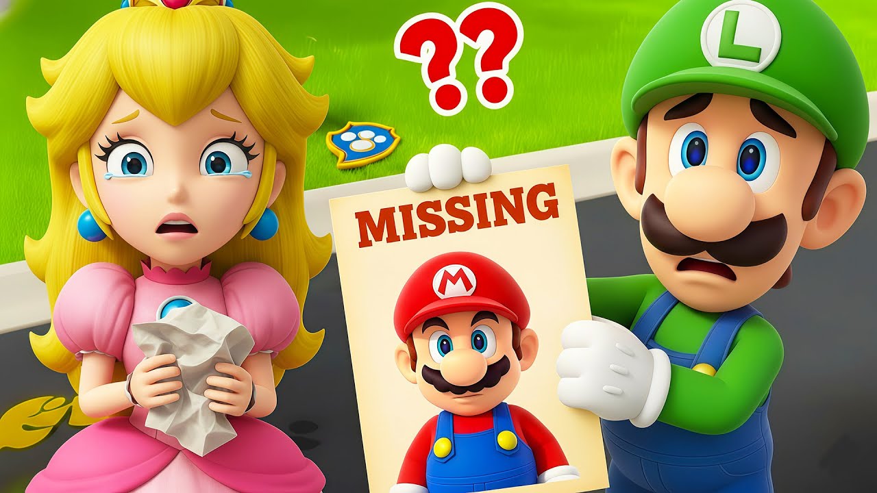 O Mario DESAPARECEU?! Peach e Luigi conseguirão encontrá-lo?! | A Animação de Super Mario Bros
