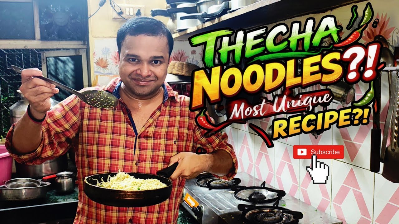 Thecha Noodles Recipe 🔥 | मिरची ठेचा नूडल्स रेसिपी | Most Unique & Spicy Fusion Ever?! 🌶️🍜 Must Try