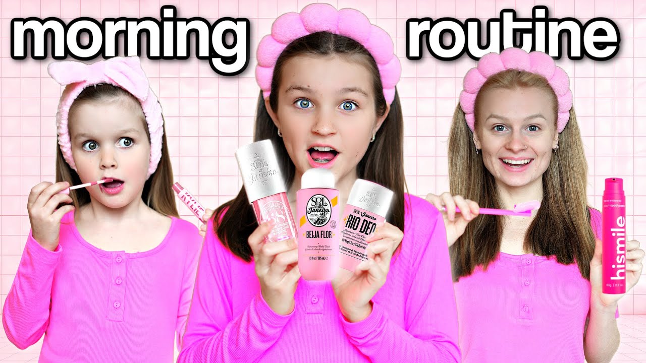 Пробуем РОЗОВЫЙ УТРЕННИЙ РИТИН, используя ТОЛЬКО ПРОДУКТЫ PiNK! 🩷 | Family Fizz