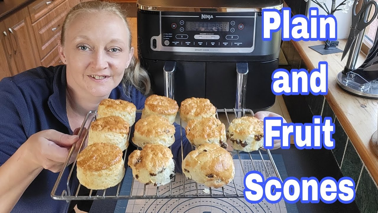 Ninja Air Fryer Scones | Air Fryer Scones Fruit and Plain