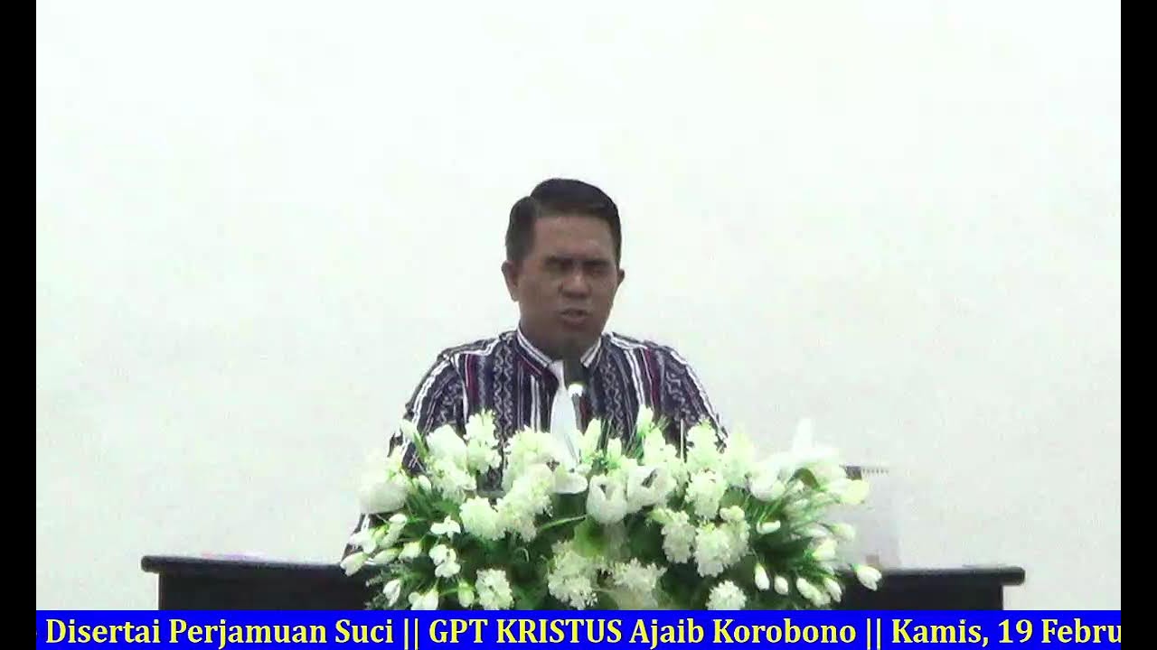 Ibadah PA-Korobono | Pdt. Stenly A.Kalampung | Kamis, 19 Februari 2026  | Ibadah Online