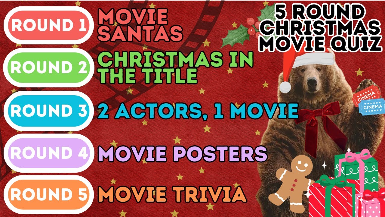 The 5 Round Christmas Movie Quiz | Santas, Actors, Posters, Xmas in The Title & Festive Trivia