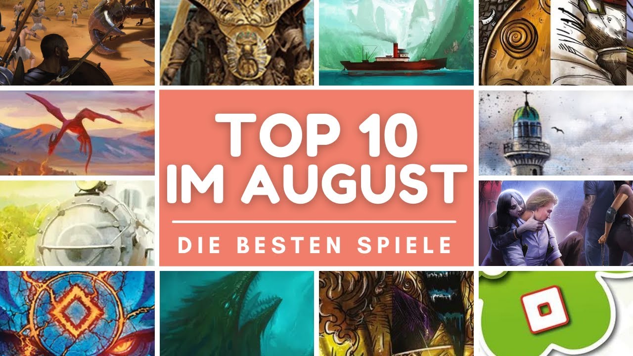 Meine Top 10 Brettspiele im August 2021 - Einige richtig gro&szlig;e Brocken!