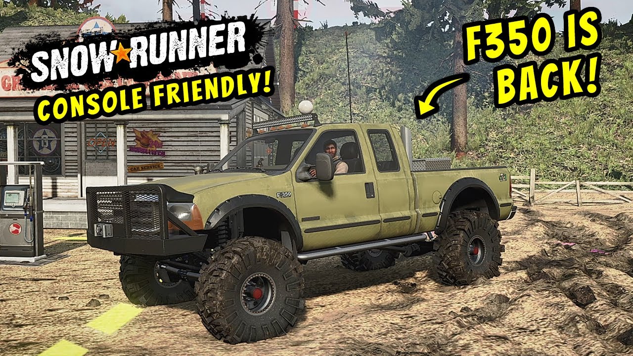 7.3 Powerstroke Ford F350 in SnowRunner! | UPDATE - CONSOLE FRIENDLY!