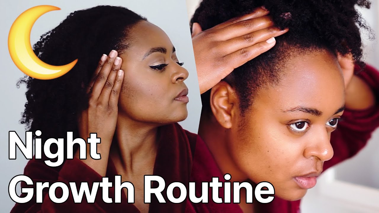 Moisturizing Nighttime Hair Routine For Growth | Type 4 Hair