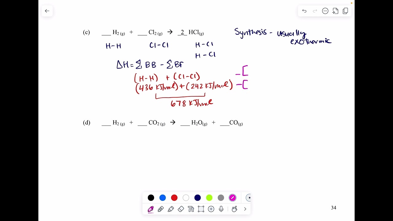 AP Chemistry Notes 5.10 Bond Enthalpy Calculations