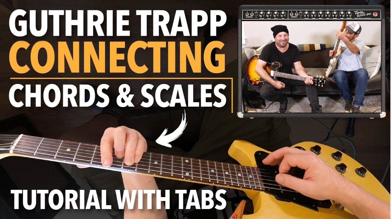 Connect CAGED Chords & Scales to Outline Changes - Tutorial w/TABS