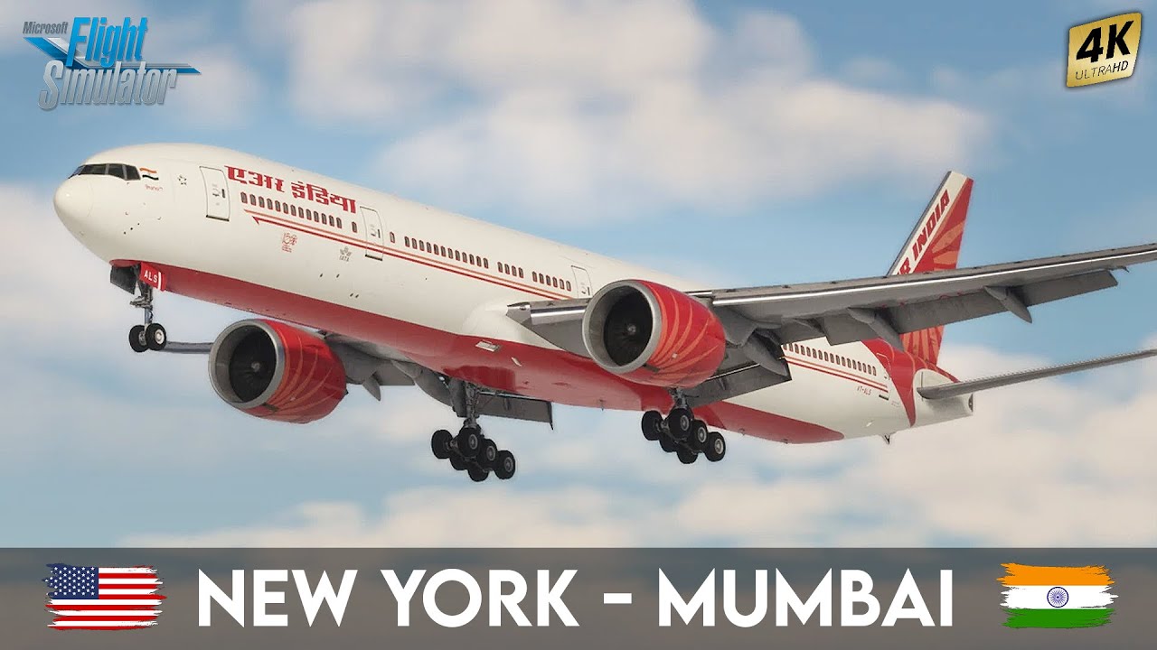 Experience the BEST Microsoft Flight Simulator 2020 Journey from New York to Mumbai!