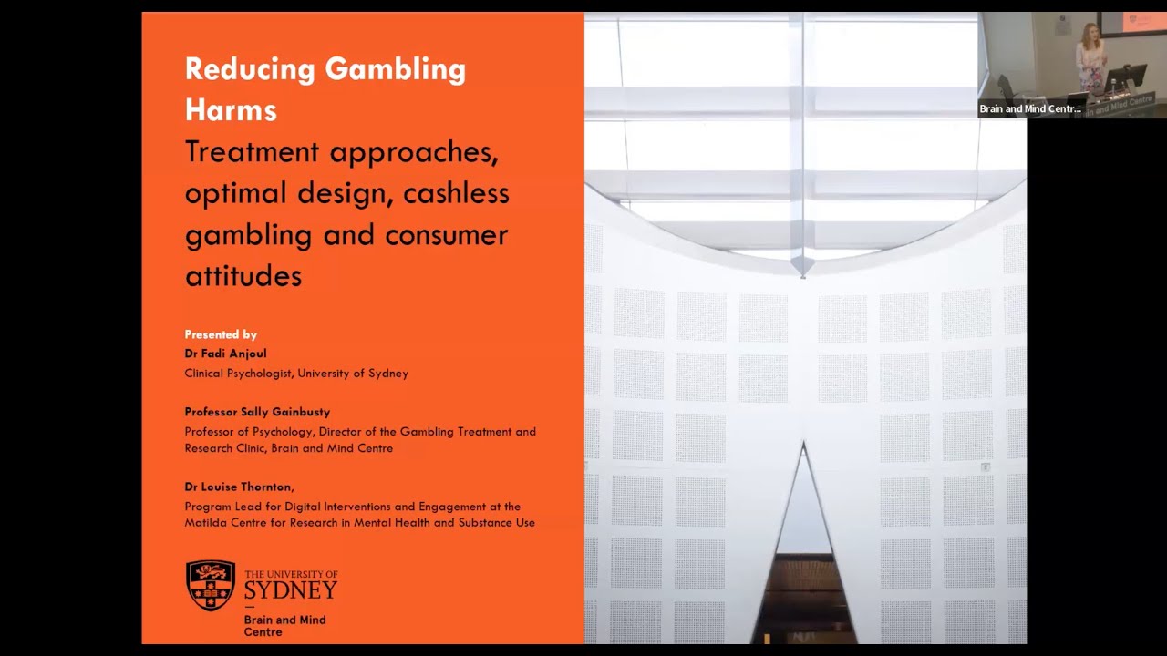 Reducing Gambling Harms (GambleAware Week 2023) - Dr Fadi Anjoul
