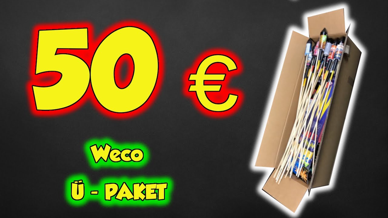 50 EURO WECO ÜBERRASCHUNGSPAKET 😳 2019/2020 💥 | ÜPAKET vom n WERKSVERKAUF | #ProfessorPyro