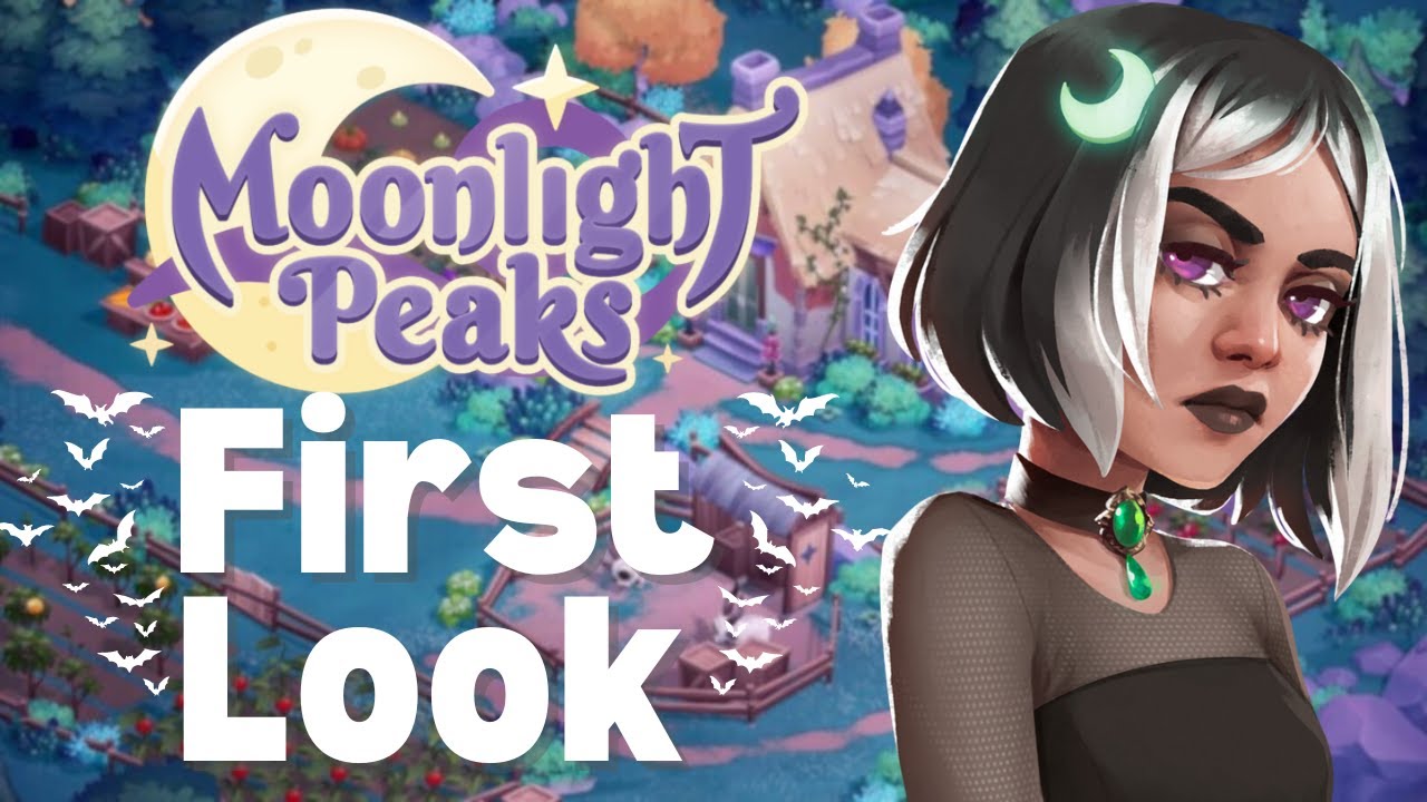 COZY and ADORABLE Supernatural Farming Sim | First Look at MOONLIGHT PEAKS Gameplay