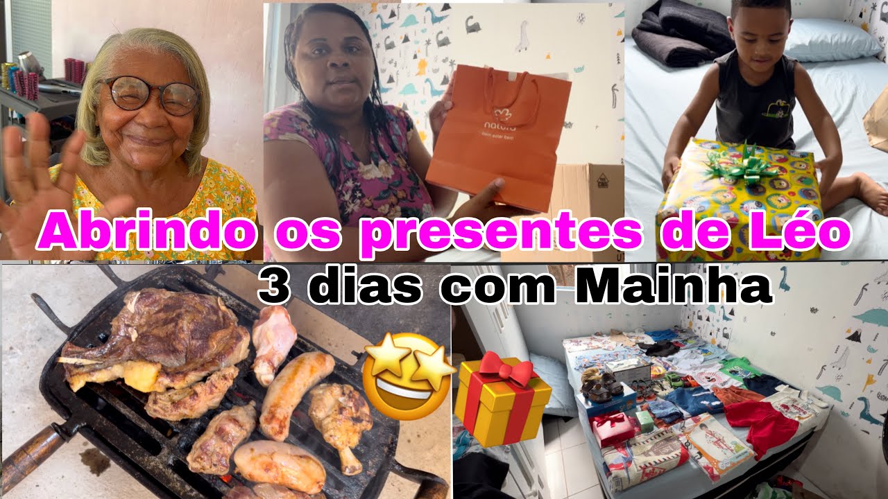 ABRINDO OS PRESENTES DE LÉO 3 dias com agente