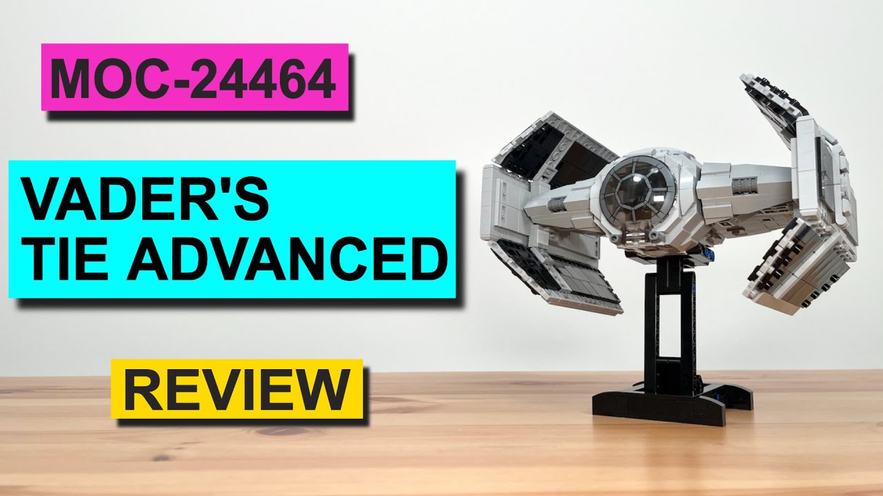 Vader's TIE-Advanced X1 MOC-24464 Review: Impressive. Most Impressive.