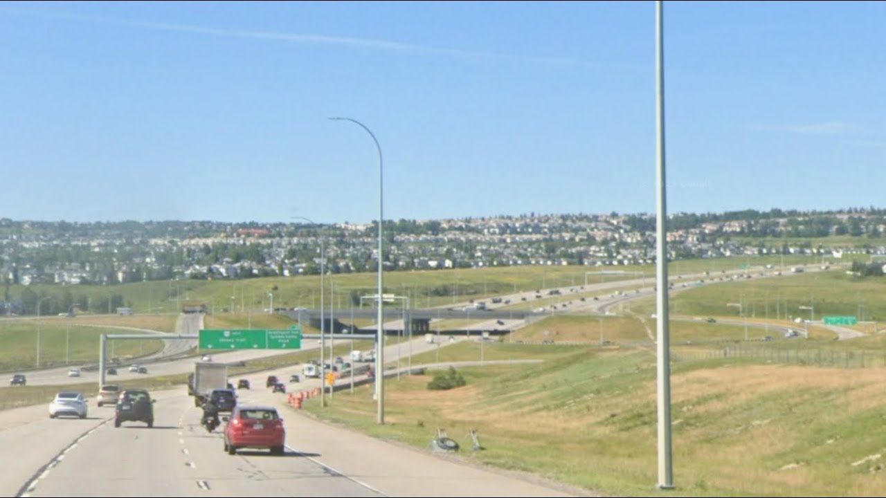 Driving on Stoney Trail North