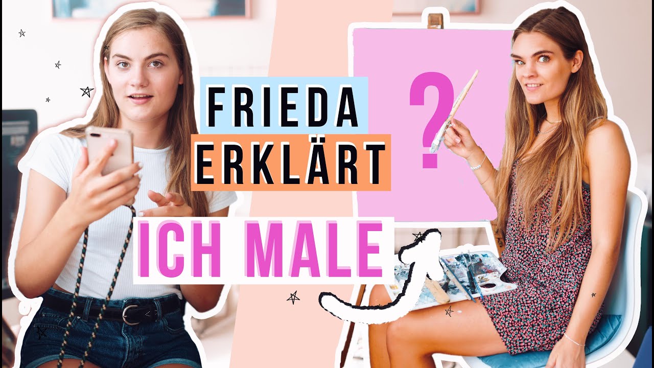 Ich male ein Bild nur Anhand der Beschreibung von Frieda - Painting Challenge // I'mJette