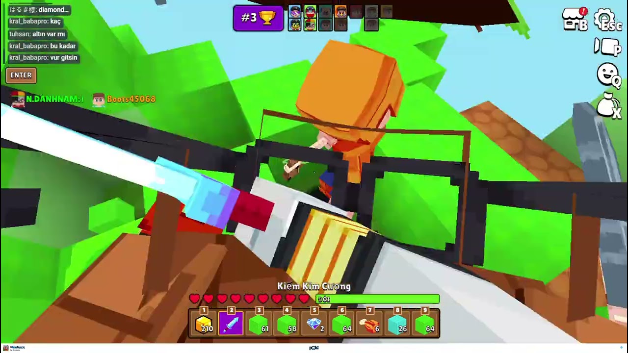 MINEFUN IO  BedWars cùng DANHNAM