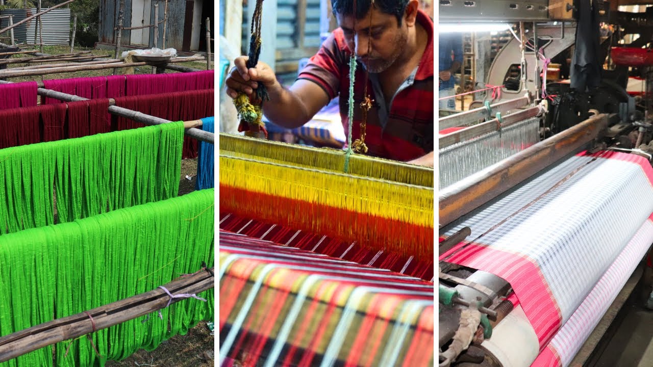 Saree Weaving in Handloom and Power loom in the Traditional Method