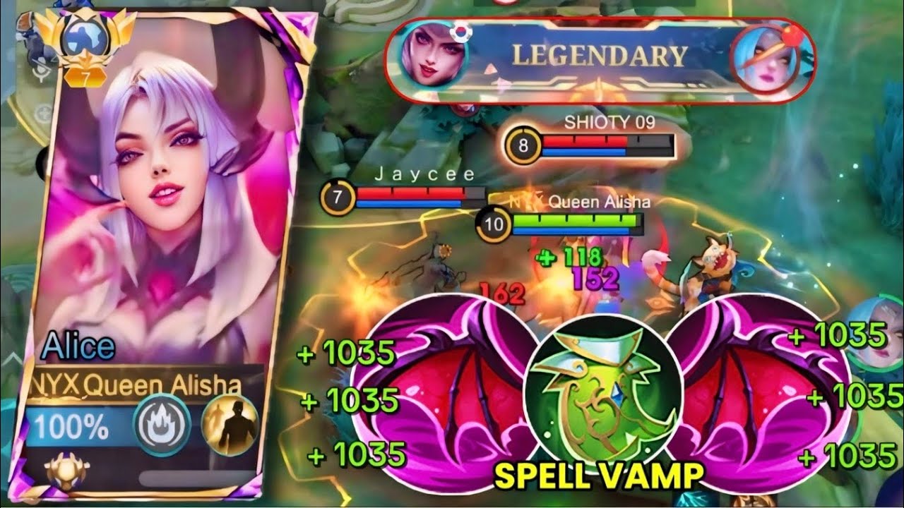 ALICE NEW SPELL VAMP CHEAT BUILD!!😱 (Don’t Tell Moonton🤫)| MLBB