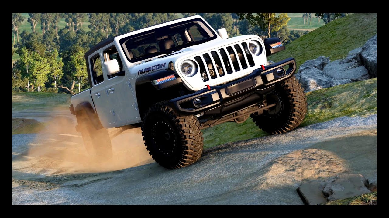 Beam.NG Drive -Realistic Car Driving & Crashes - Episode 43 |Jeep Gladiator   Extreme Off Road Test|
